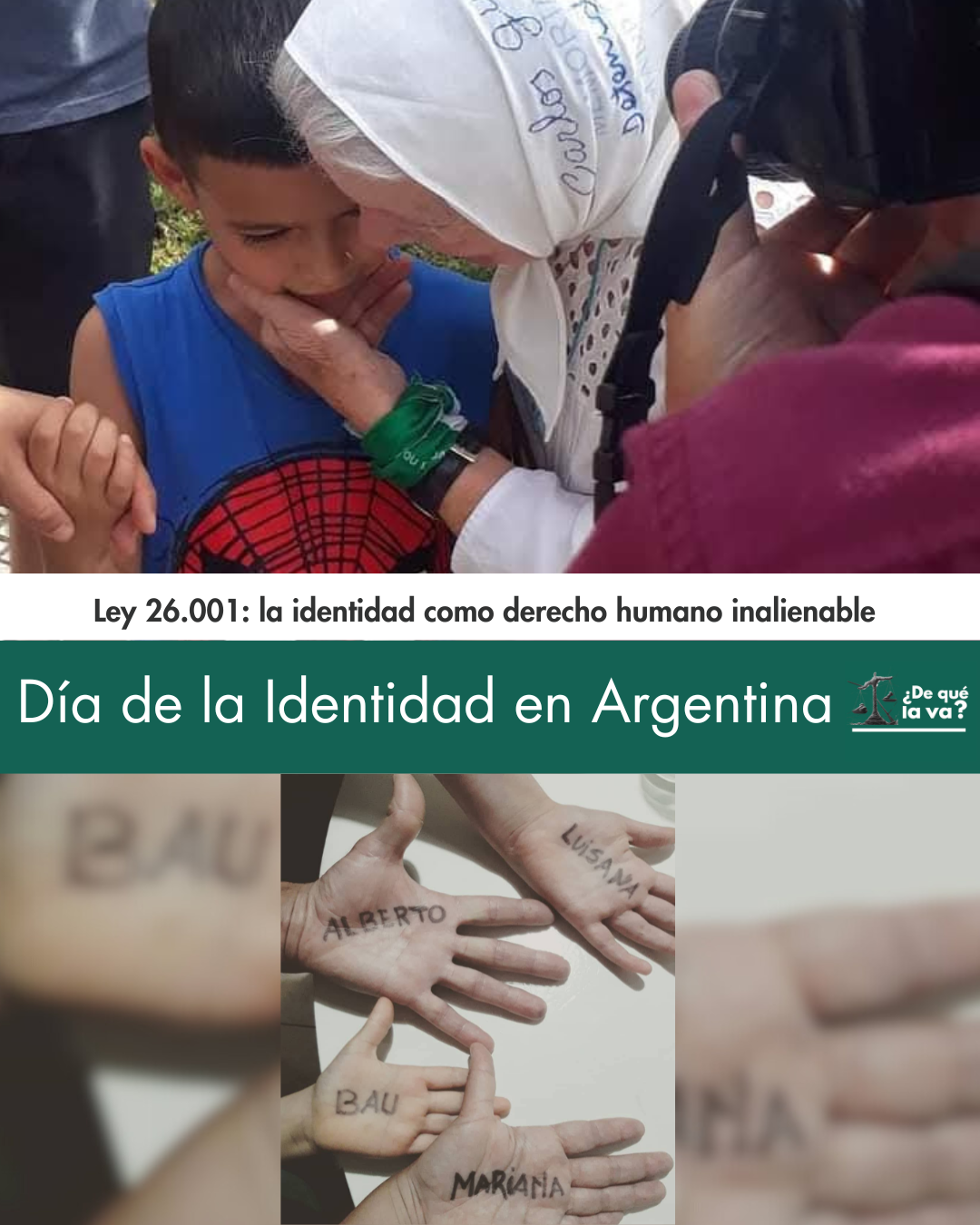 Día de la Identidad en Argentina – Ley 26.001: la identidad como derecho humano inalienable