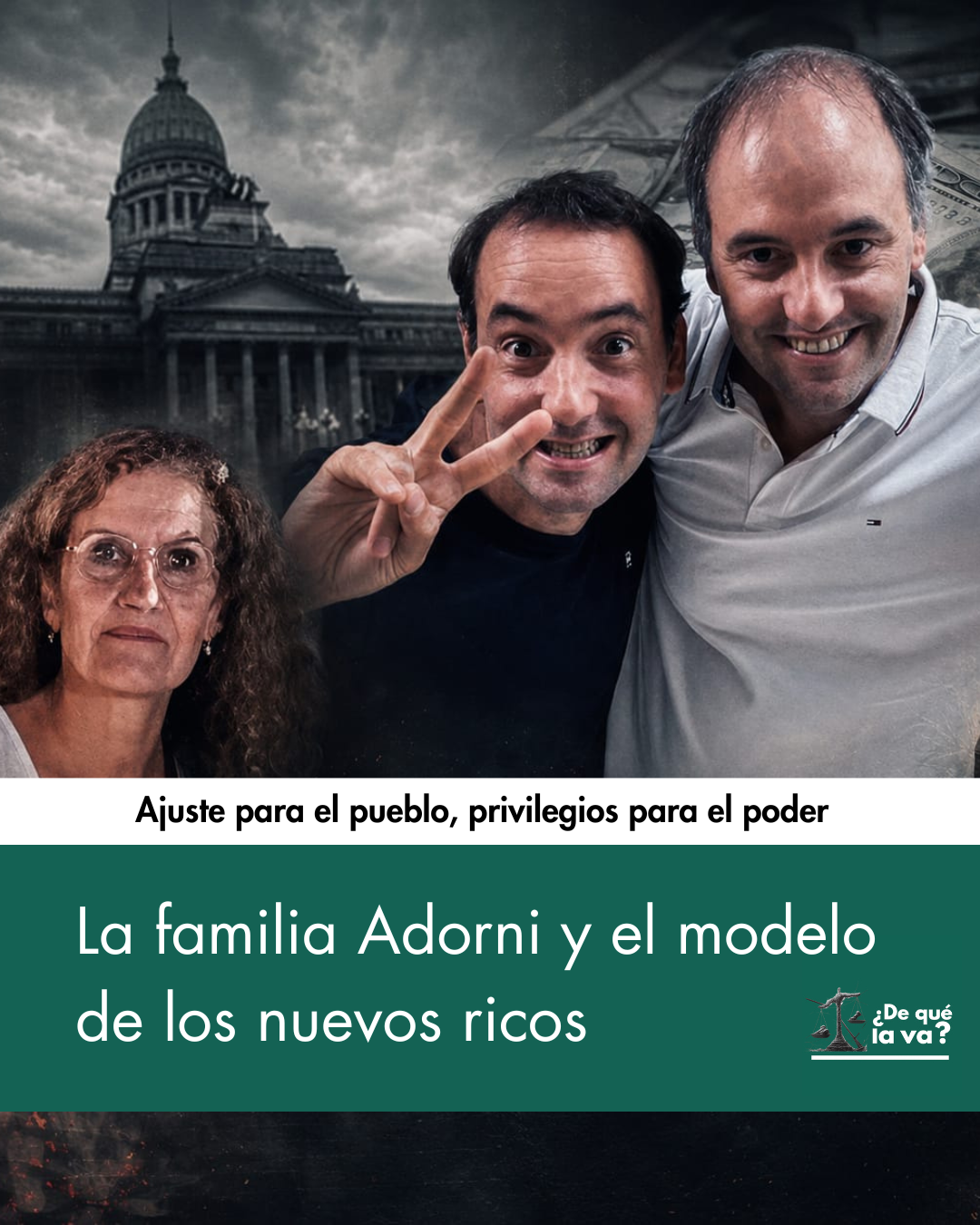 La familia Adorni y el modelo de los nuevos ricos: ajuste para el pueblo, privilegios para el poder